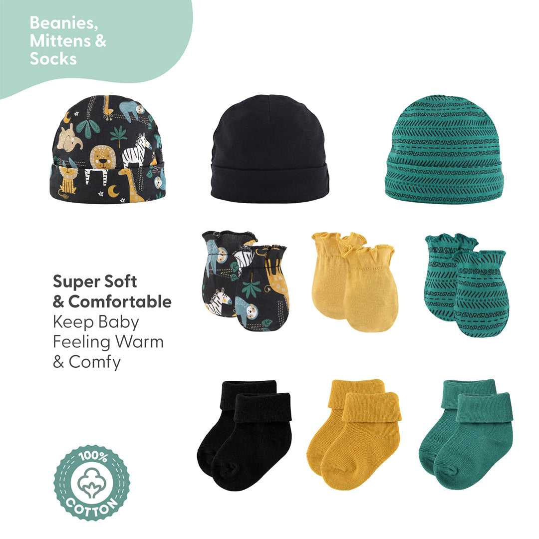 King of the Jungle Baby Layette Clothing Gift Set, 16 Piece - Image 7