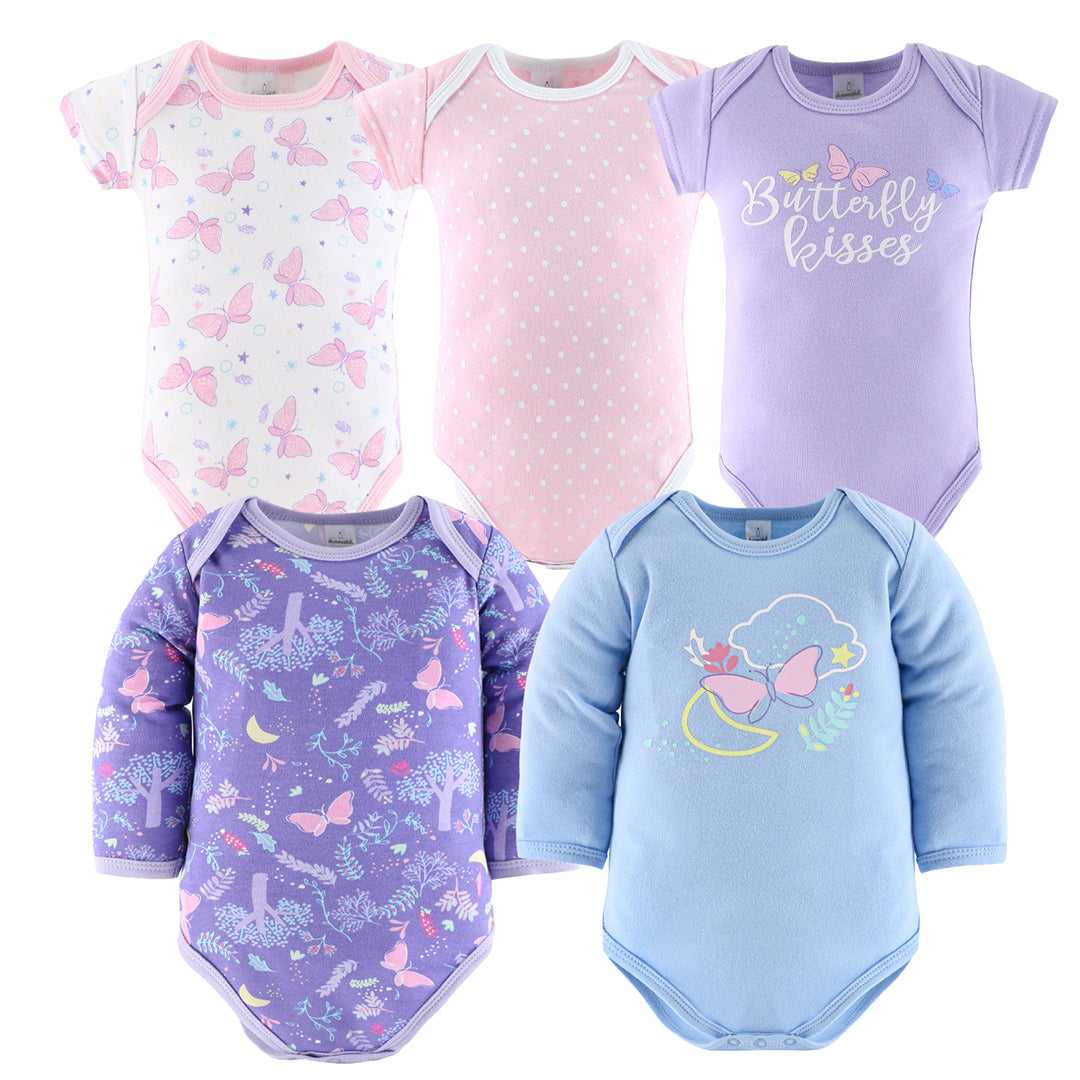 Purple Butterfly Baby Layette Clothing Gift Set, 30 Piece - Image 5