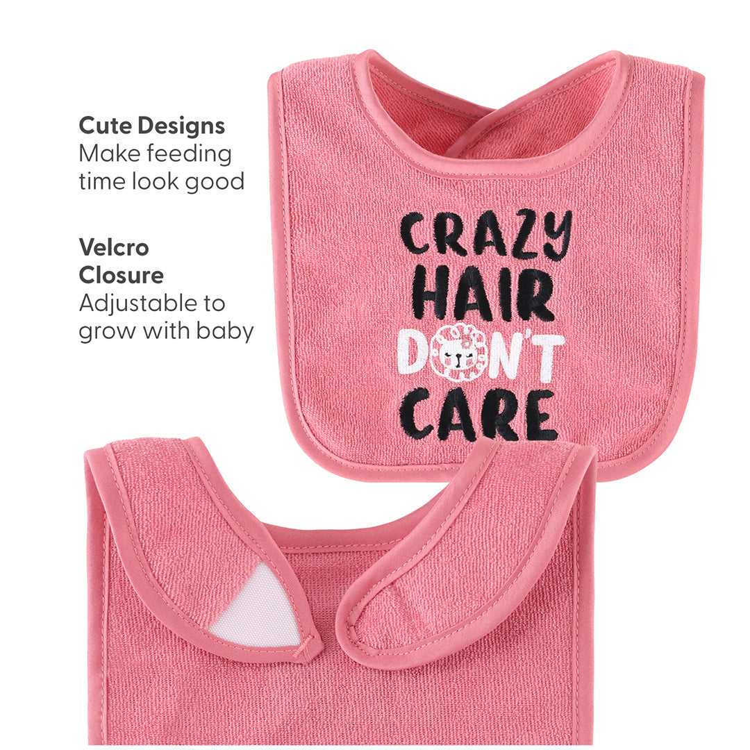 Terry Baby Bibs, 10-Pack, Wild Child - Image 3