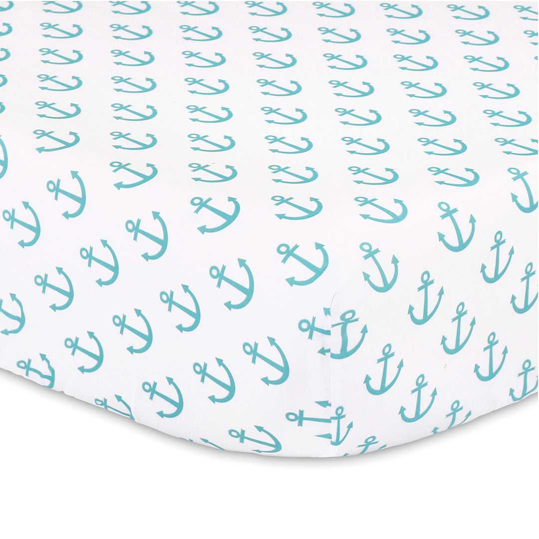 Nautical 3 Piece Baby Crib Bedding Set for Boys - Image 5