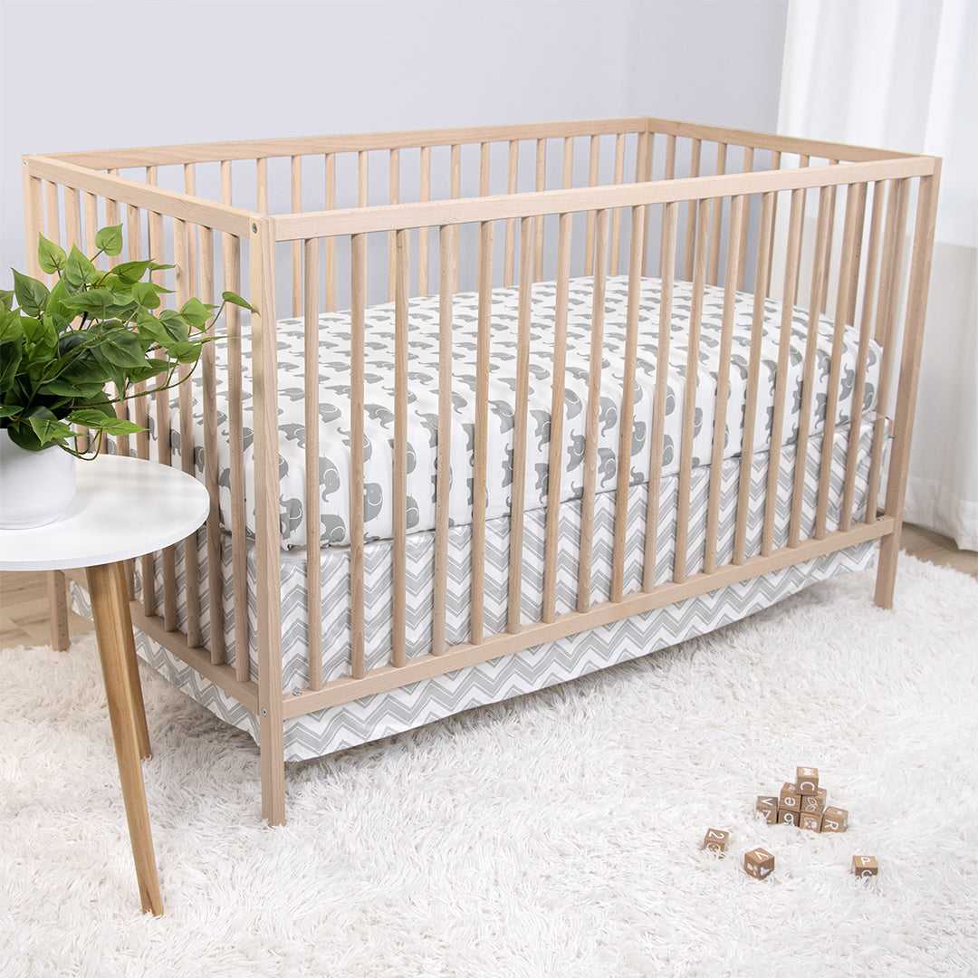 Elephant Walk 3 Piece Baby Crib Bedding Set for Boys & Girls - Image 6