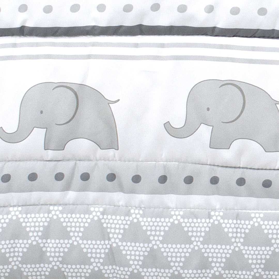 Elephant Walk 3 Piece Baby Crib Bedding Set for Boys & Girls - Image 7
