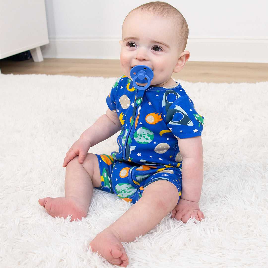 Space Baby Boy Rompers, 2 Pack - Image 5
