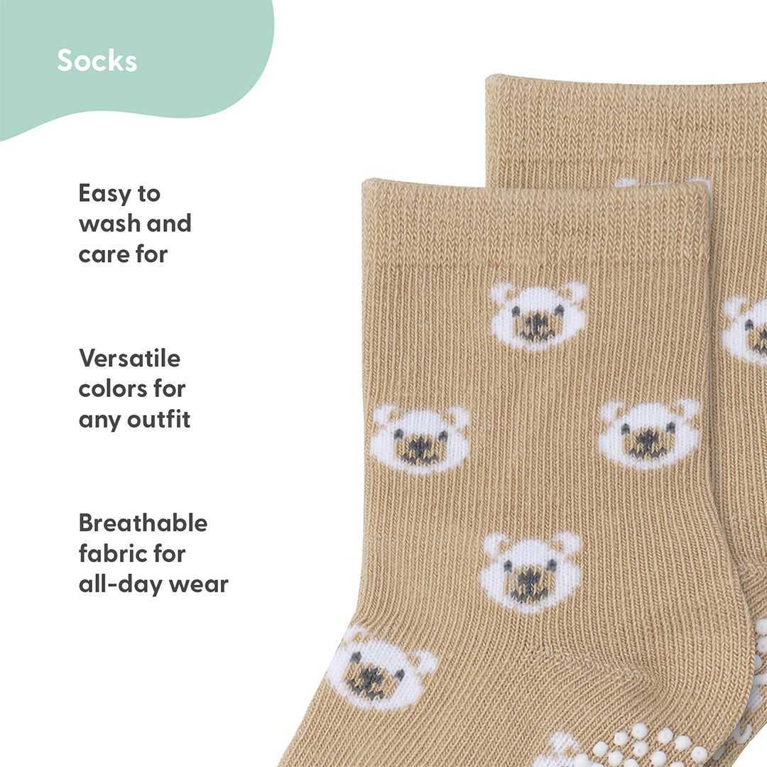 Gray Mint Organic Baby Boy or Girl Baby Socks, 12-Pack - Image 3