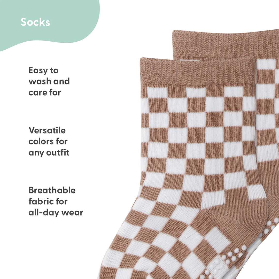 Neutral Organic Baby Boy or Girl Baby Socks, 12-Pack - Image 3