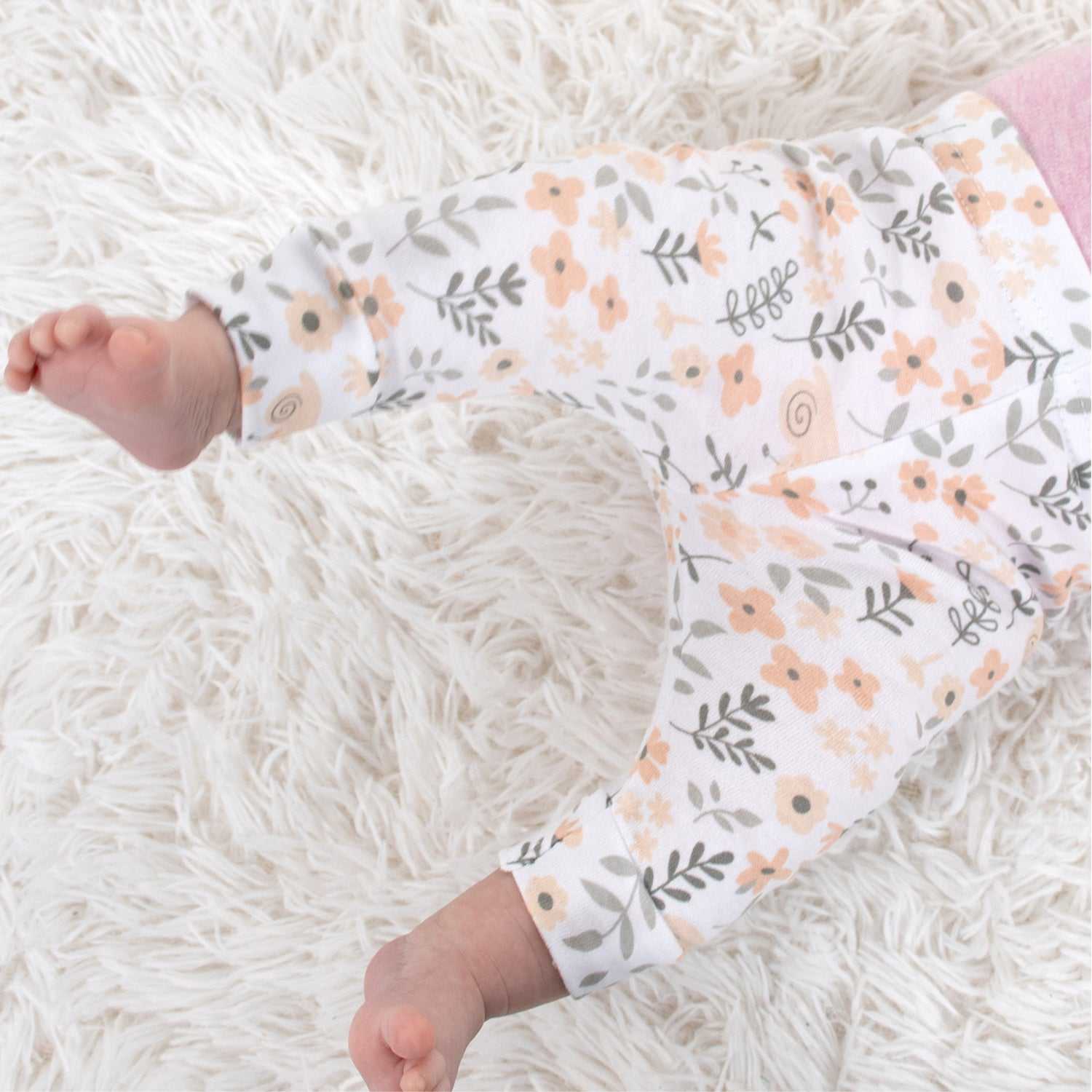 Flower 5 Pack Baby Girl Pants Set - Image 6