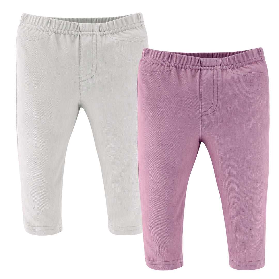 Multicolor Baby Girls Jeggings Set of 4 - Image 4