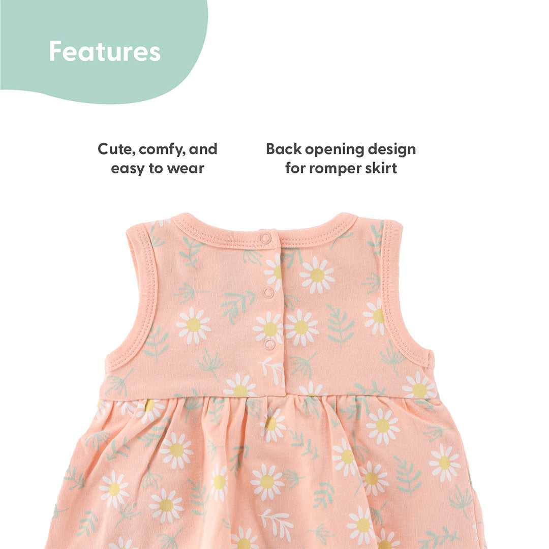 Daisy Baby Girl Rompers, 2 Pack - Image 4