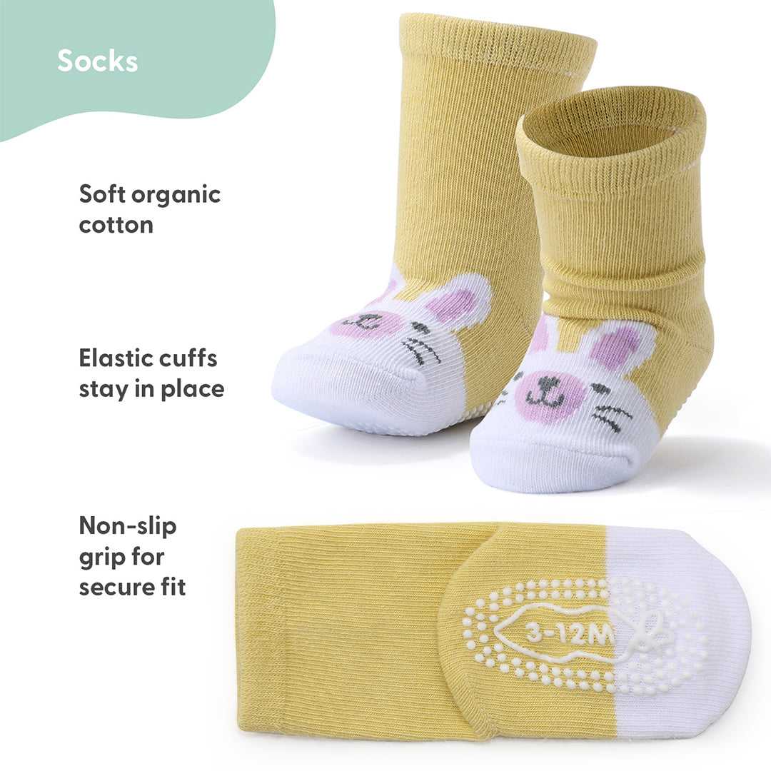 Baby Girl Organic Cotton Socks, 12 Pack, Pastel/Multi - Image 2
