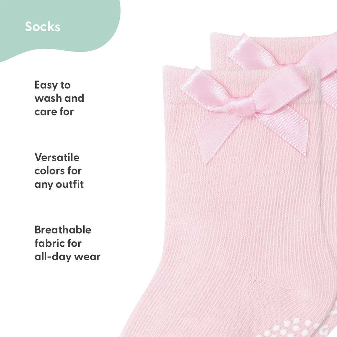 Baby Girl Organic Cotton Socks, 12 Pack, Pastel/Multi - Image 3