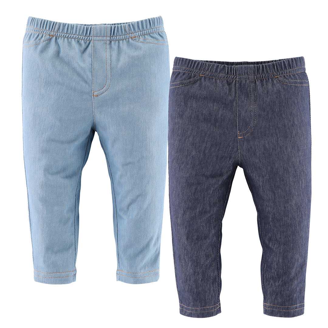 Denim Baby Boys or Girls Jeggings Set of 4 - Image 4