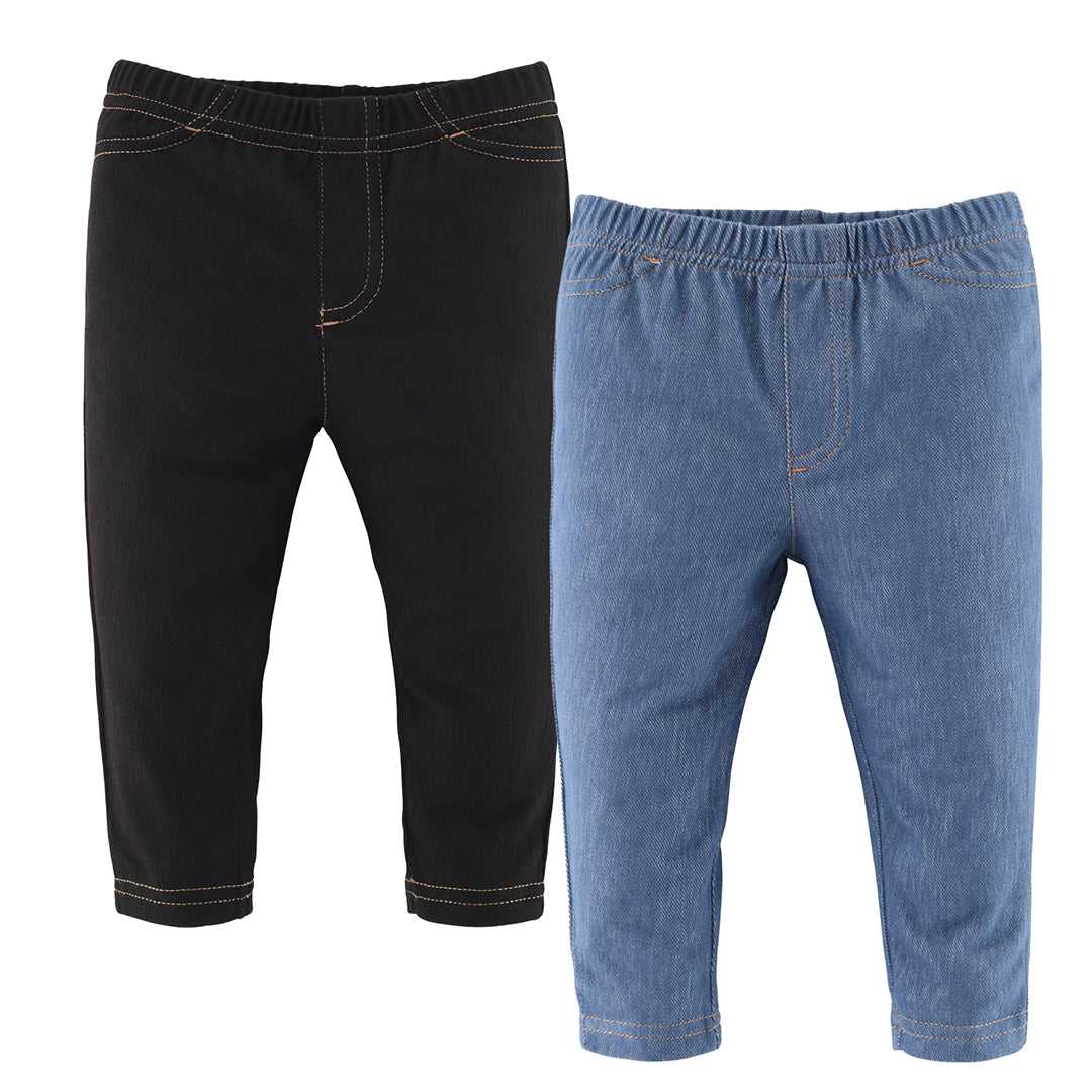 Denim Baby Boys or Girls Jeggings Set of 4 - Image 5