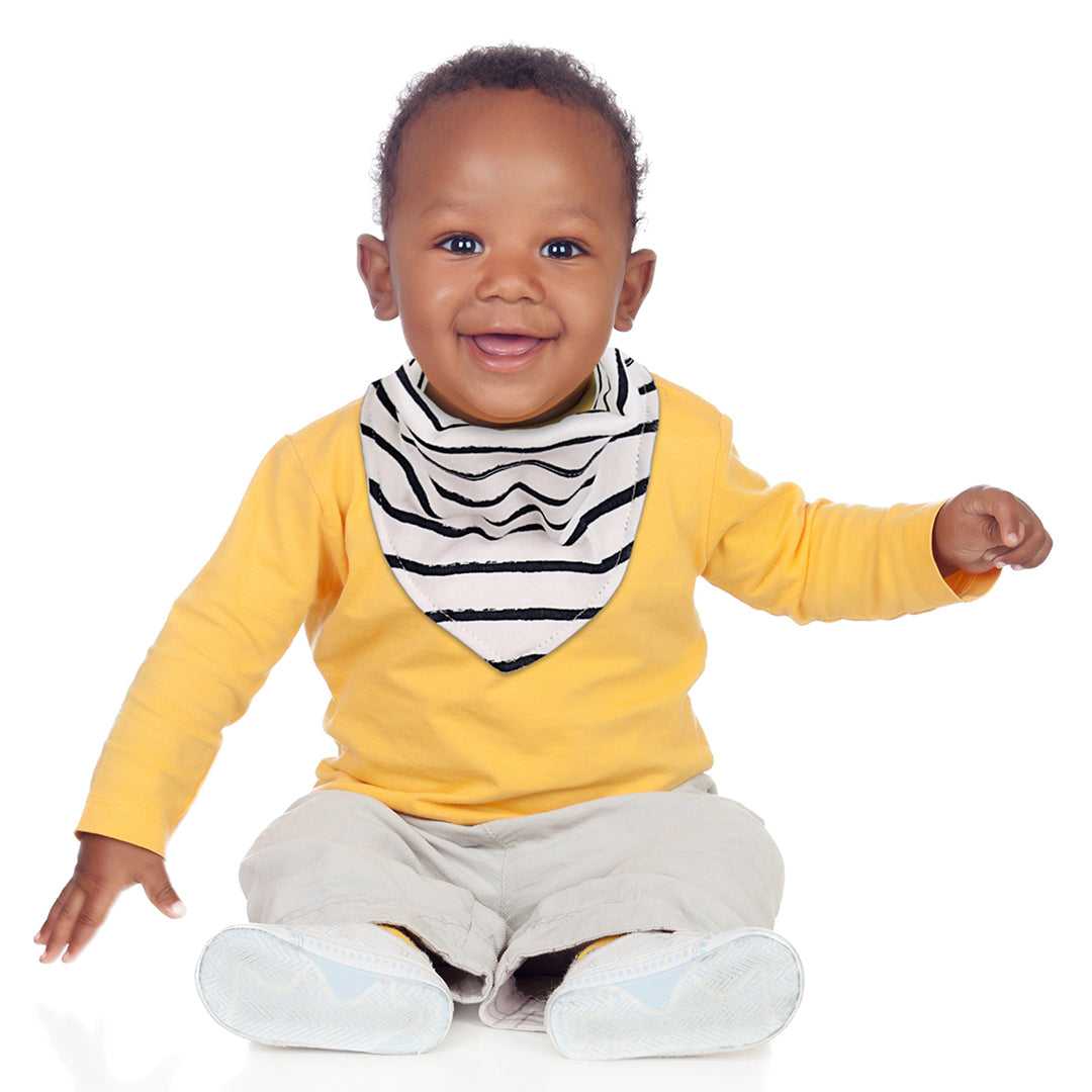 Bandana Baby Drool Bibs, Unisex, Cotton, 8-Pack, Greys - Image 6