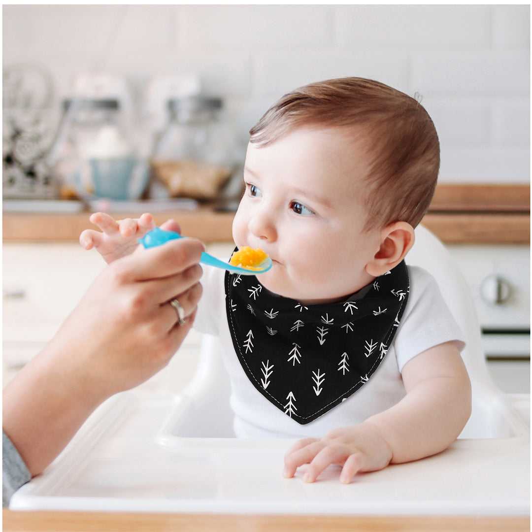 Bandana Baby Drool Bibs, Unisex, Cotton, 8-Pack, Neutrals - Image 6
