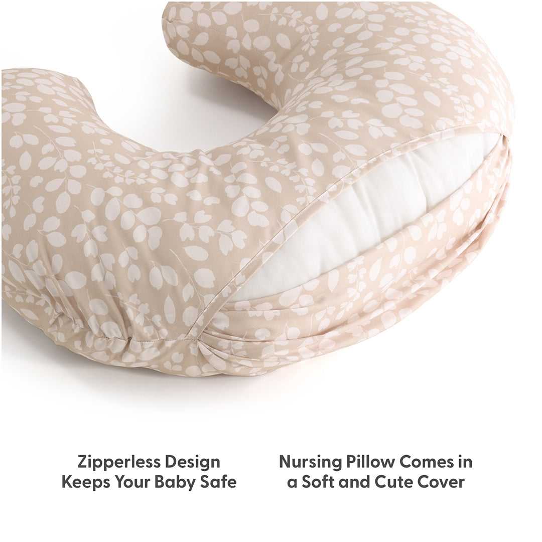 Beige Botanical Nursing Pillow & Cover - Image 4
