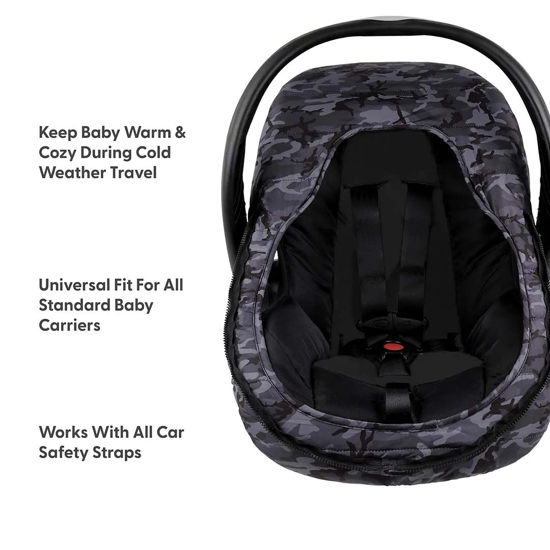 Black Camo Seasonal Car Seat Cover - Image 4