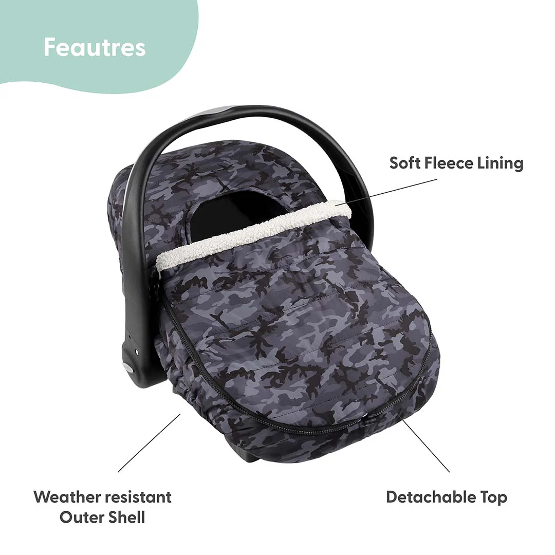 Black Camo Seasonal Car Seat Cover - Image 5