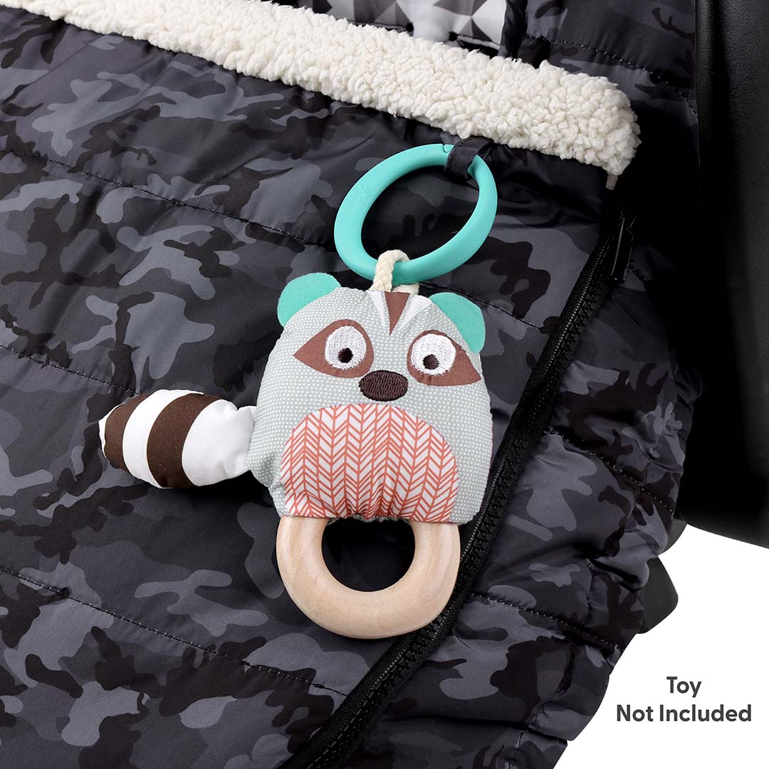 Black Camo Seasonal Car Seat Cover - Image 6