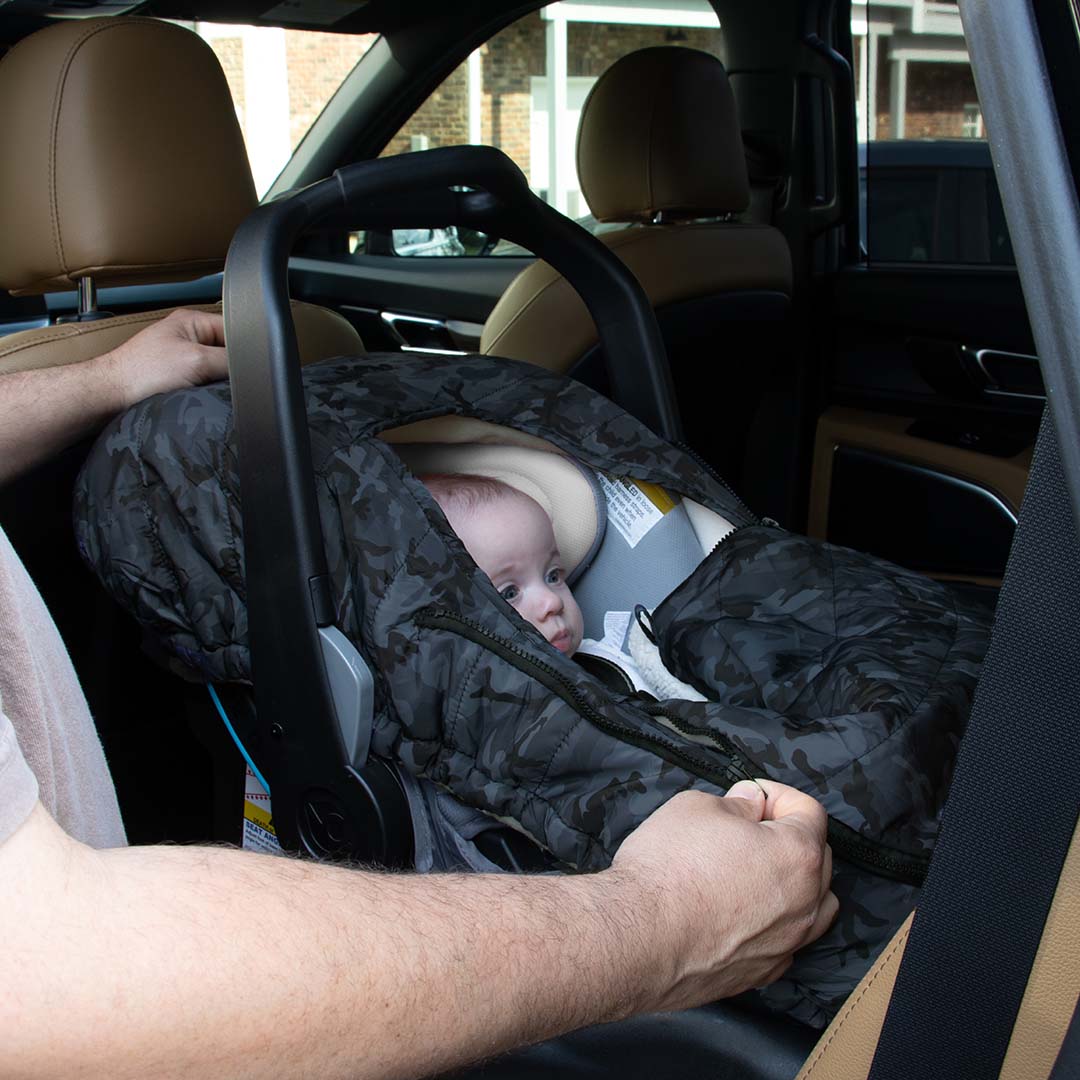 Black Camo Seasonal Car Seat Cover - Image 7
