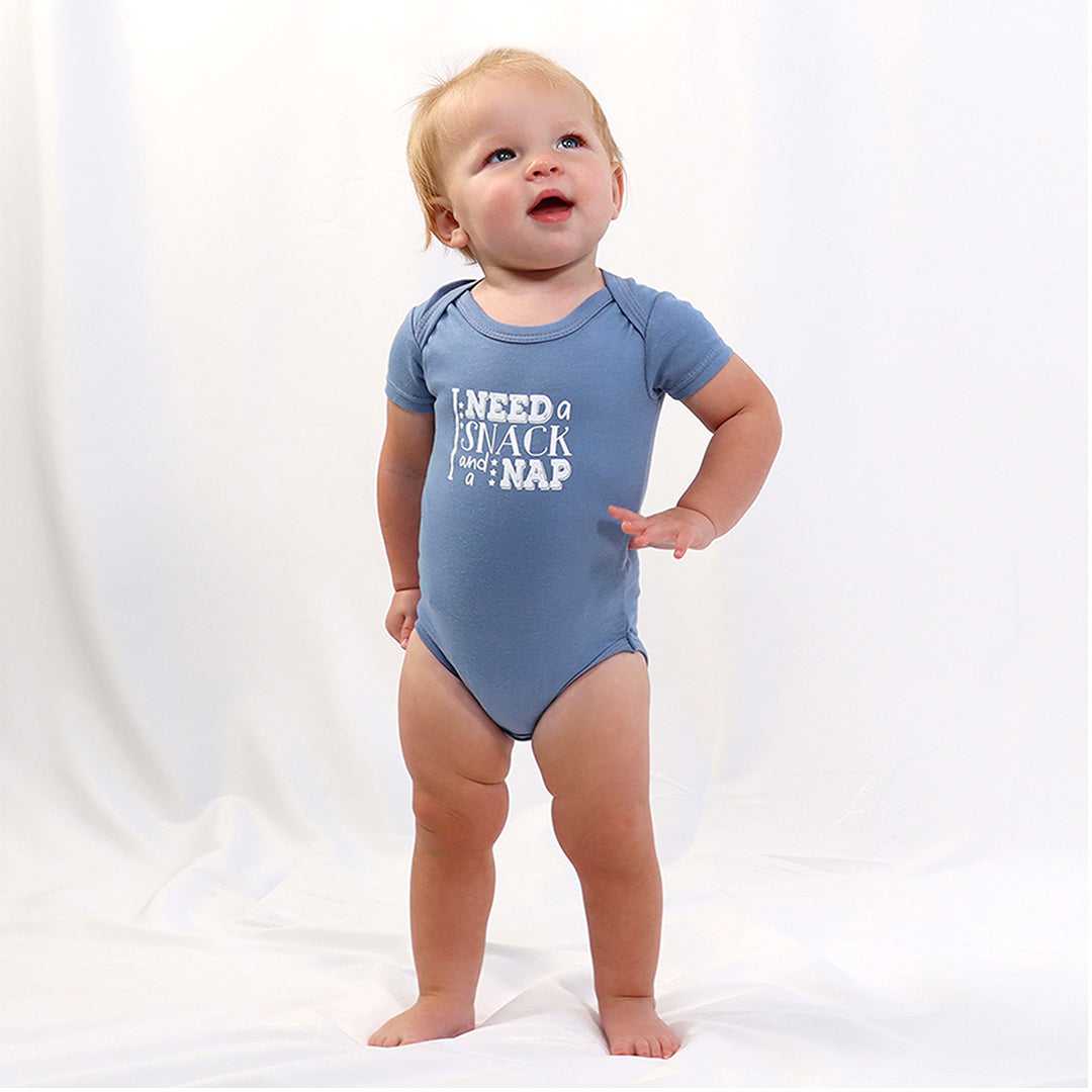 Blue Camo Baby Boy Short Sleeve Bodysuits, 7 Pack - Image 7