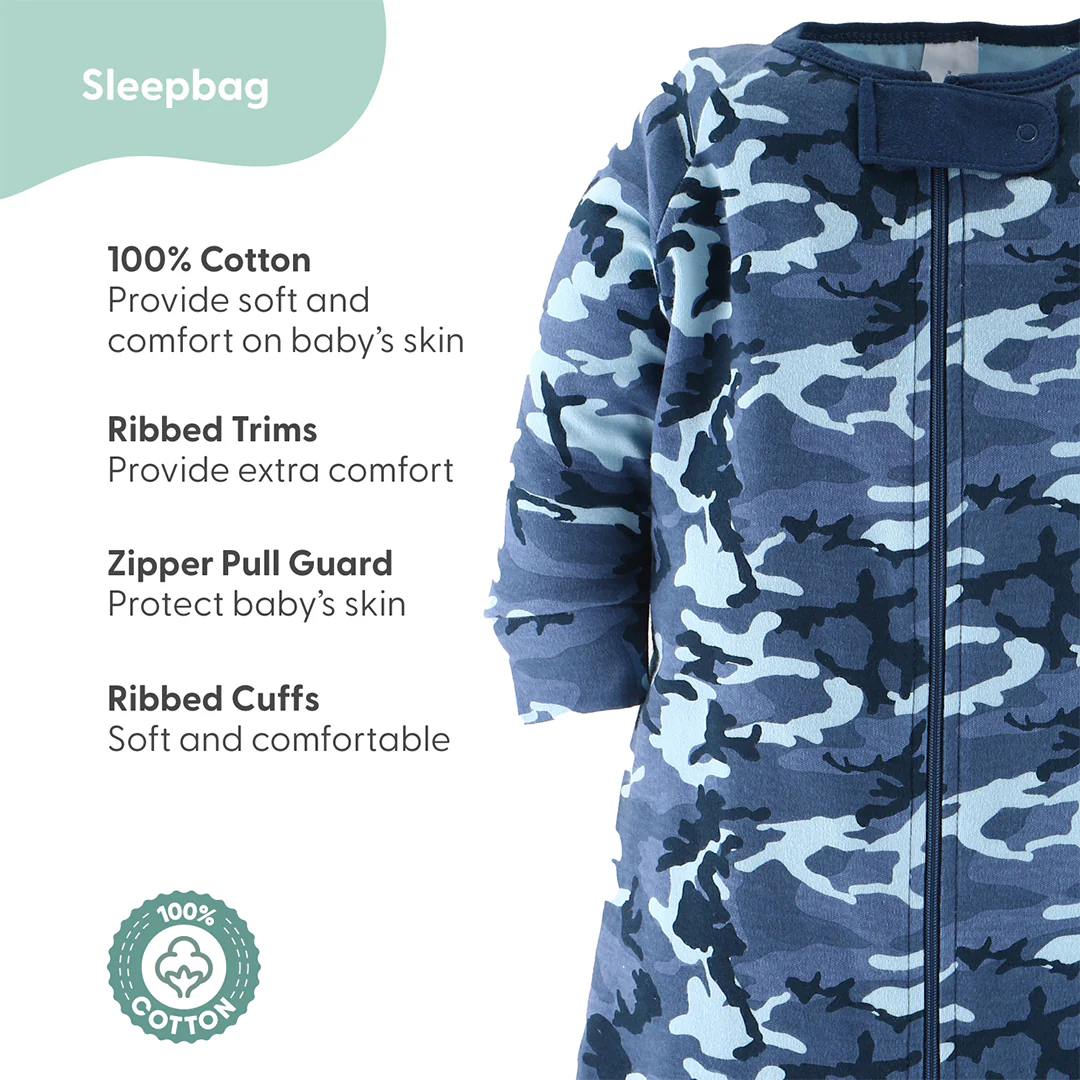 Blue Camo Baby Layette Gift Set, 23 Pieces - Image 4