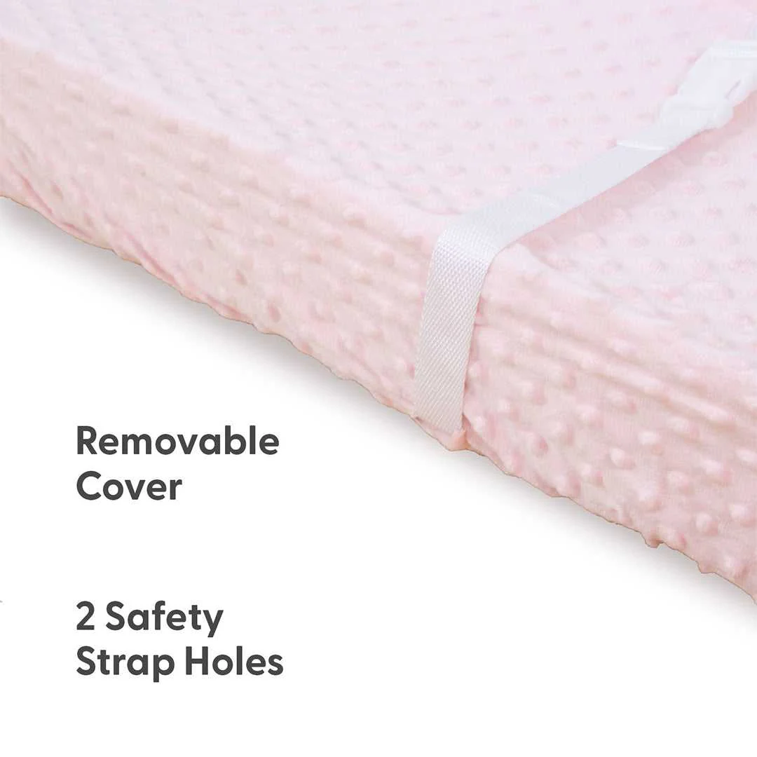 Blush Daisy Plush Minky 3-Pack Changing Pad Covers - Image 3