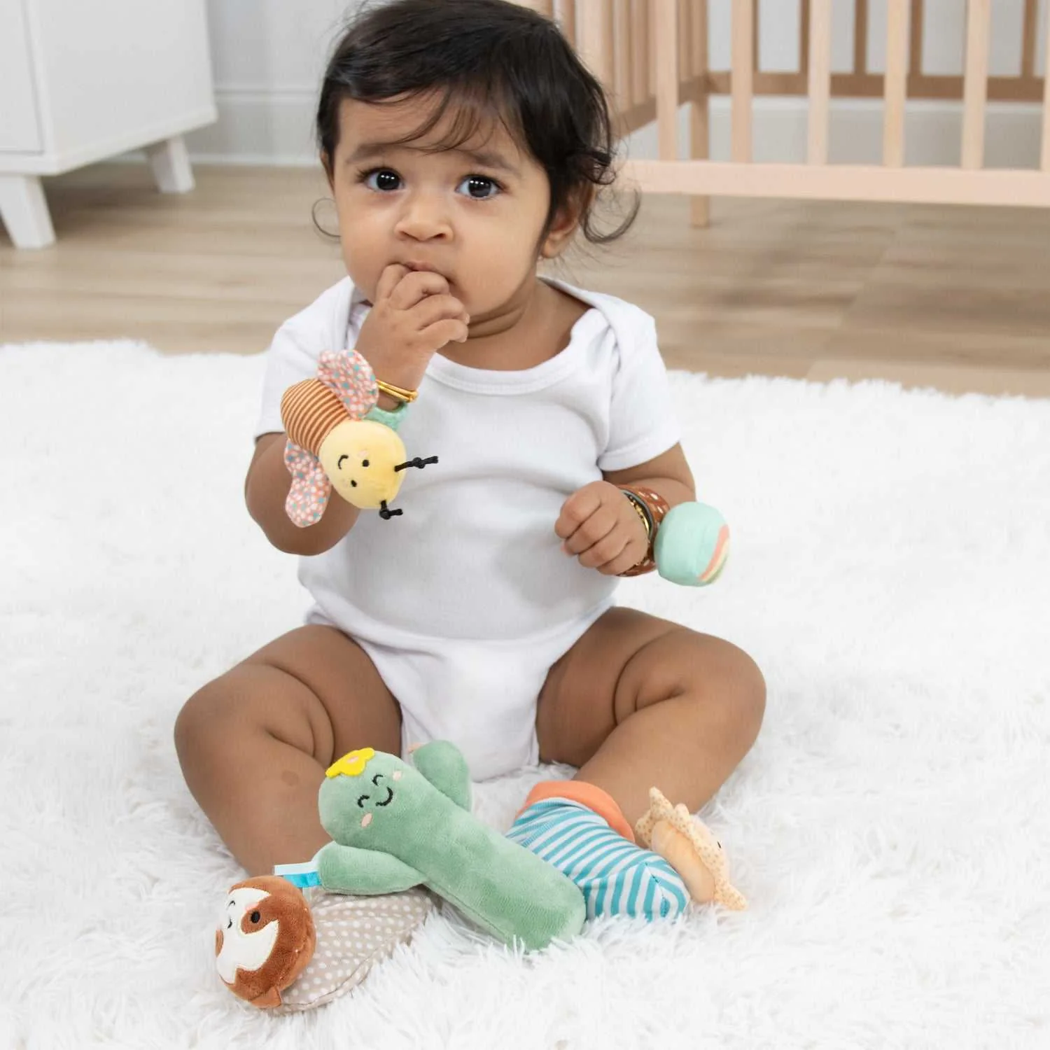 Boho Baby Sock Rattles Set of 5 - Image 5