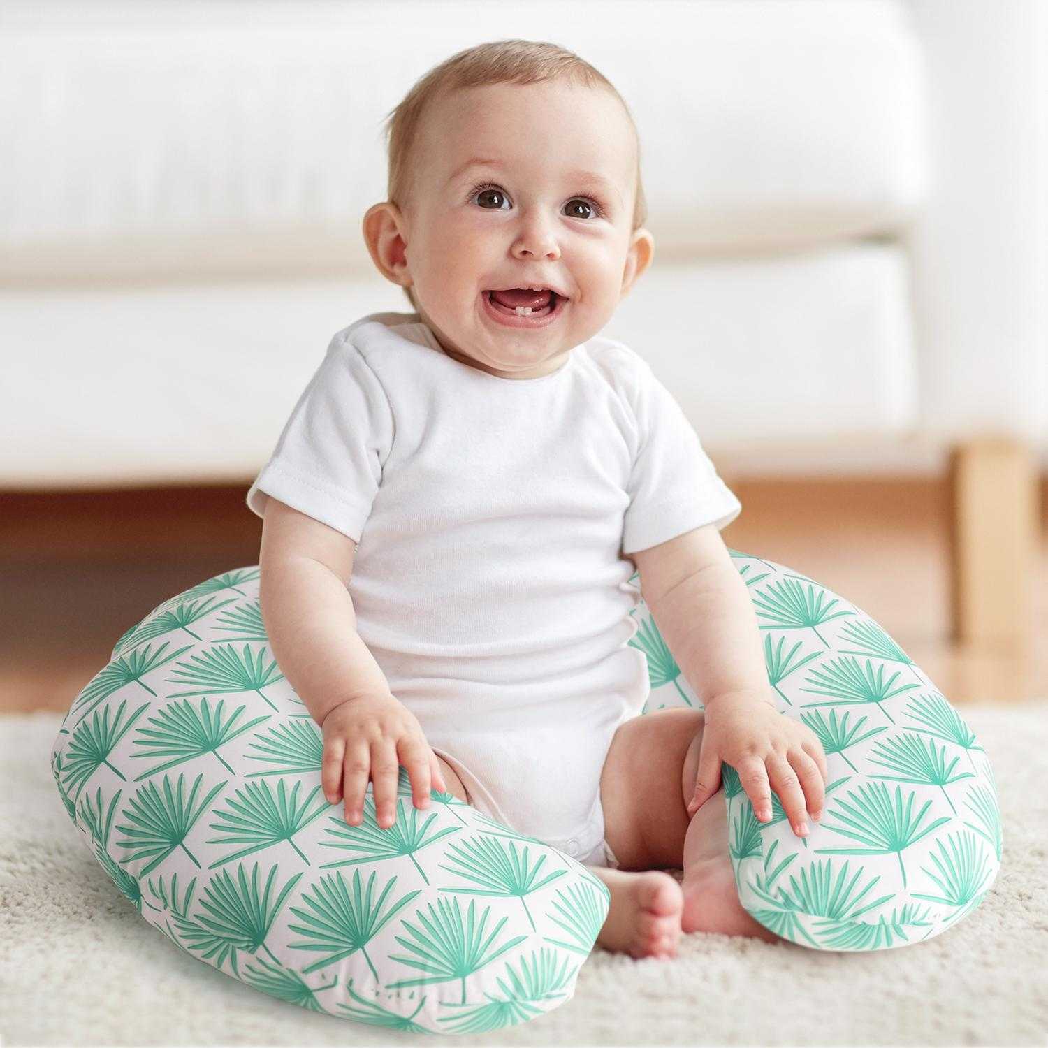 Boho Botanical Nursing Pillow & Cover - Image 5
