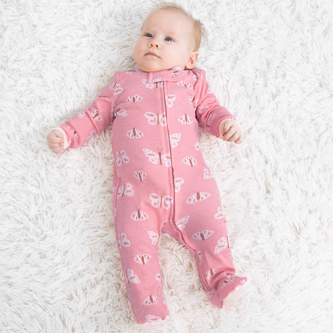 Boho Butterfly Baby Sleepers for Girls Set of 3 - Image 5