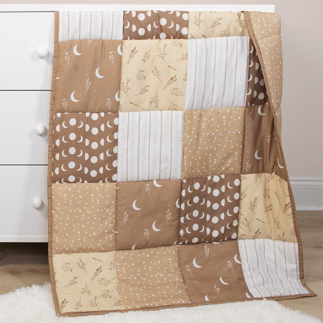 Boho Celestial 3 Piece Baby Crib Bedding Set for Boys & Girls - Image 3