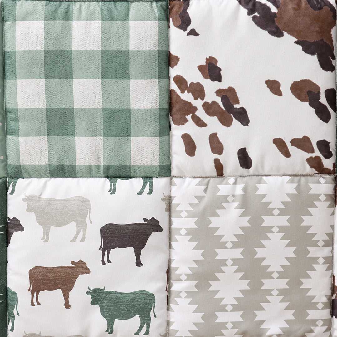 Boho Farm 3 Piece Baby Crib Bedding Set for Boys & Girls - Image 7