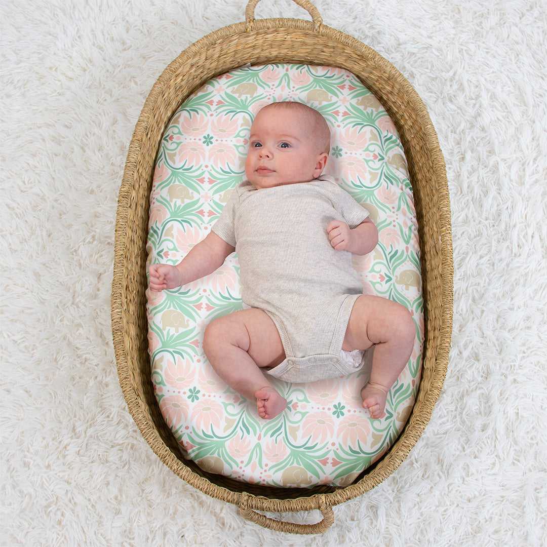 Botanical Garden Baby Bassinet Sheets 4-Pack for Girls - Image 6