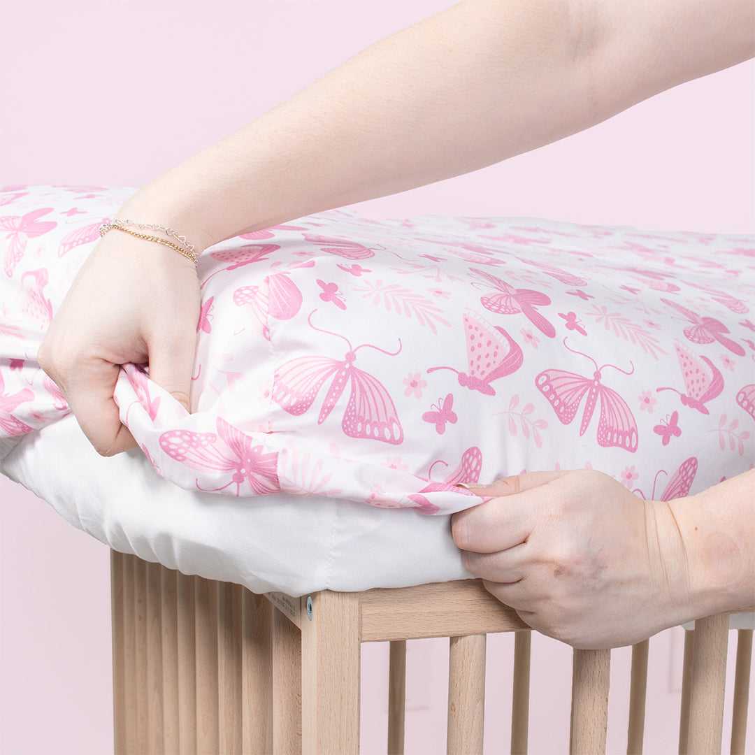 Butterfly 4-Pack Fitted Crib Sheet Set - Image 6