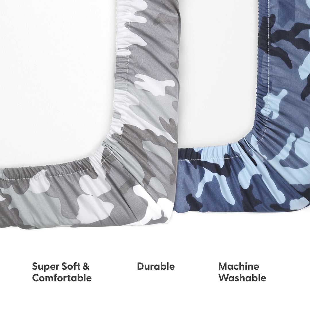 Camo Print Playard Mini Crib Sheets, 2-Pack - Image 4