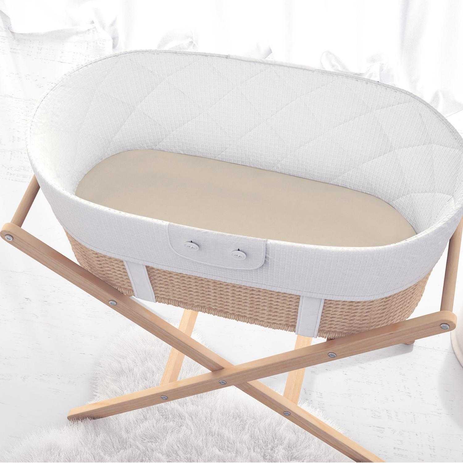 Caramel Safari Organic Bassinet Sheets 4-Pack for Boys and Girls - Image 4