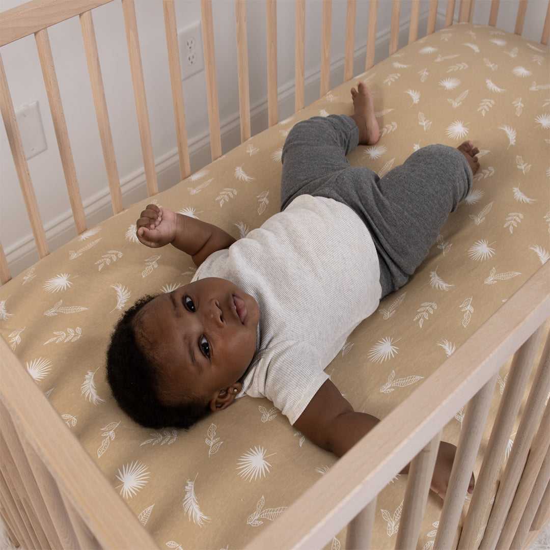 Caramel Safari 4-Pack Fitted Organic Jersey Crib Sheet Set - Image 6