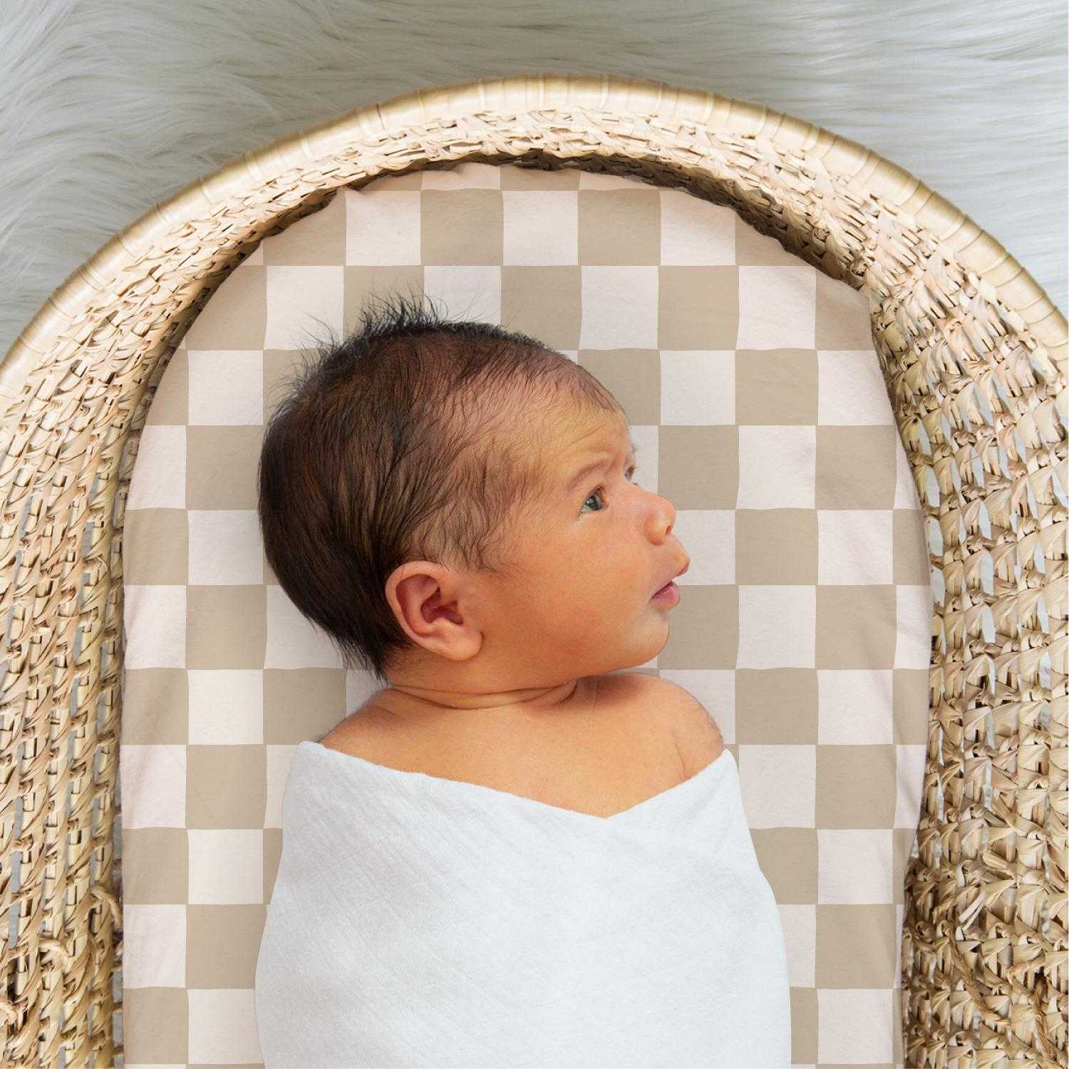 Check Baby Organic Bassinet Sheets 4-Pack for Boys and Girls - Image 5