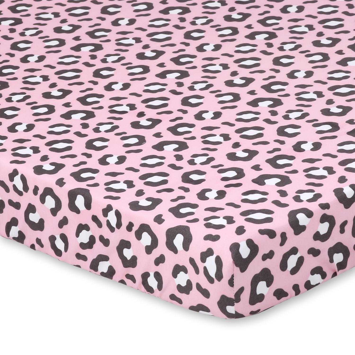 Cheetah Print Fitted Playard Sheets, 2-Pack - Image 5