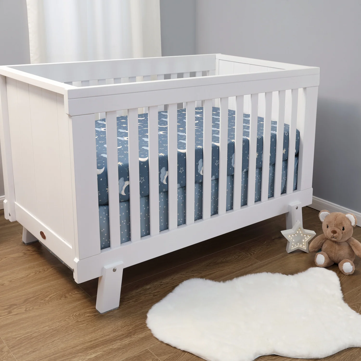Crib Bedding Set for Baby Boys and Girls, Celestial Serenity, 3 Pieces - Image 6