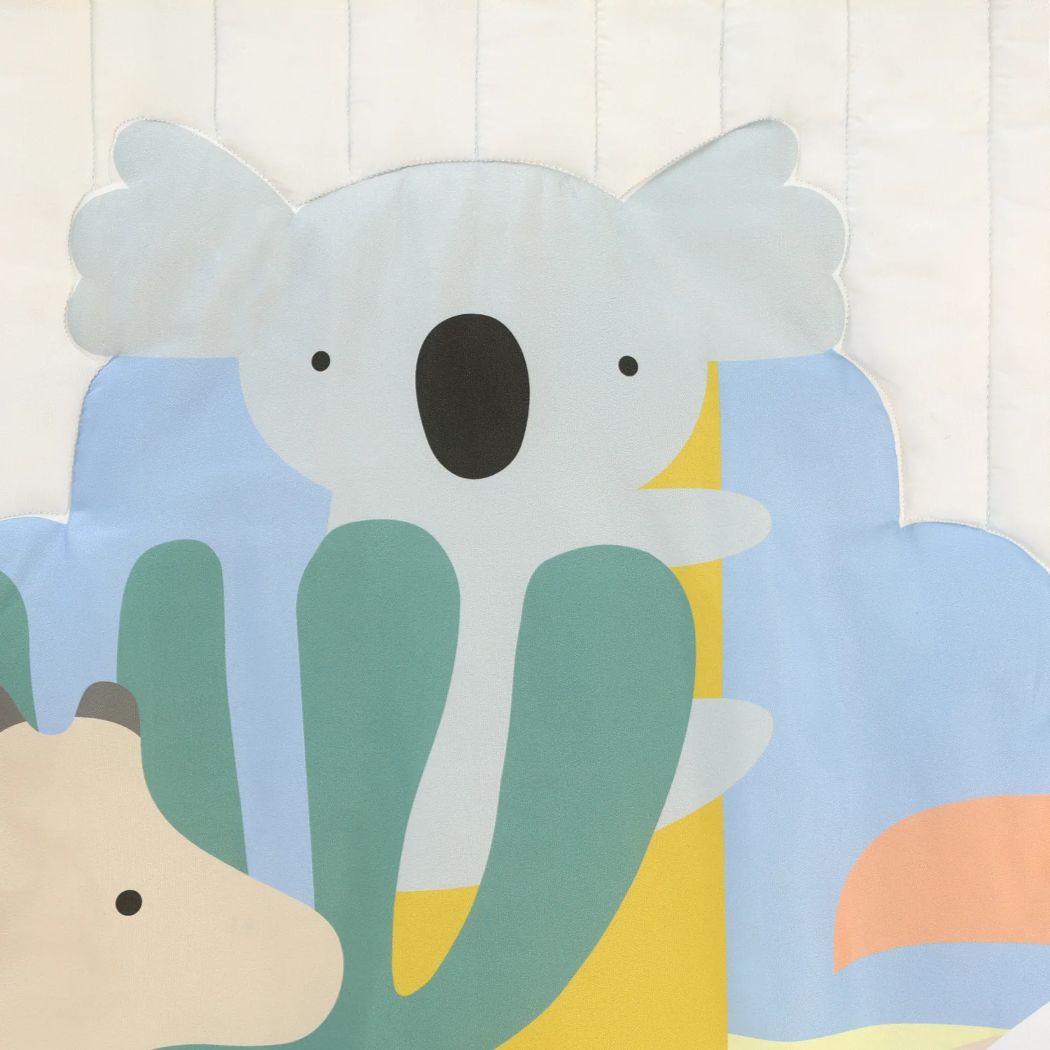 Crib Bedding Set for Baby Boys and Girls, Safari Puzzle, 3 Pieces - Image 7