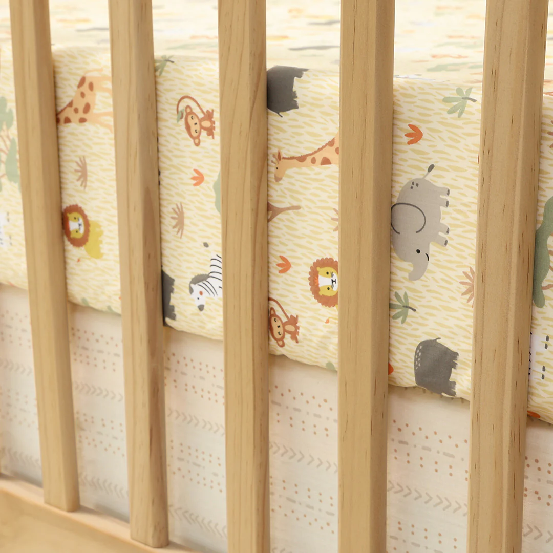 Elephant Safari 3-Piece Crib Bedding Set - Image 10