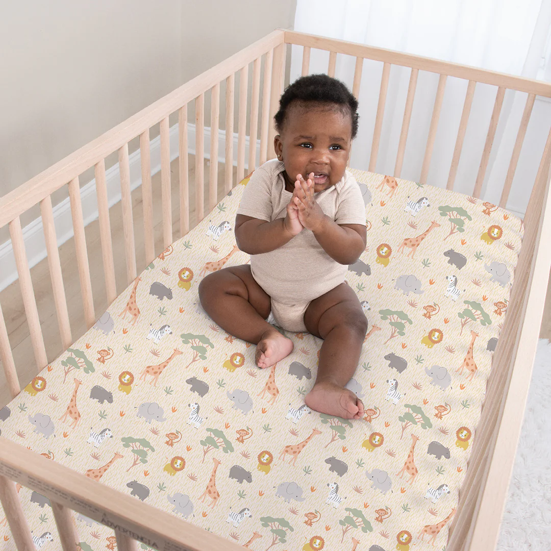 Elephant Safari 3-Piece Crib Bedding Set - Image 5