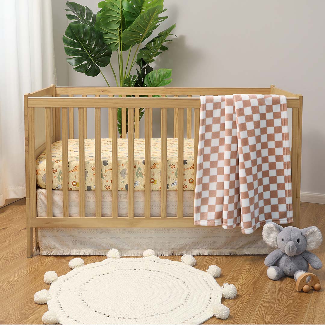 Elephant Safari 3-Piece Crib Bedding Set - Image 7