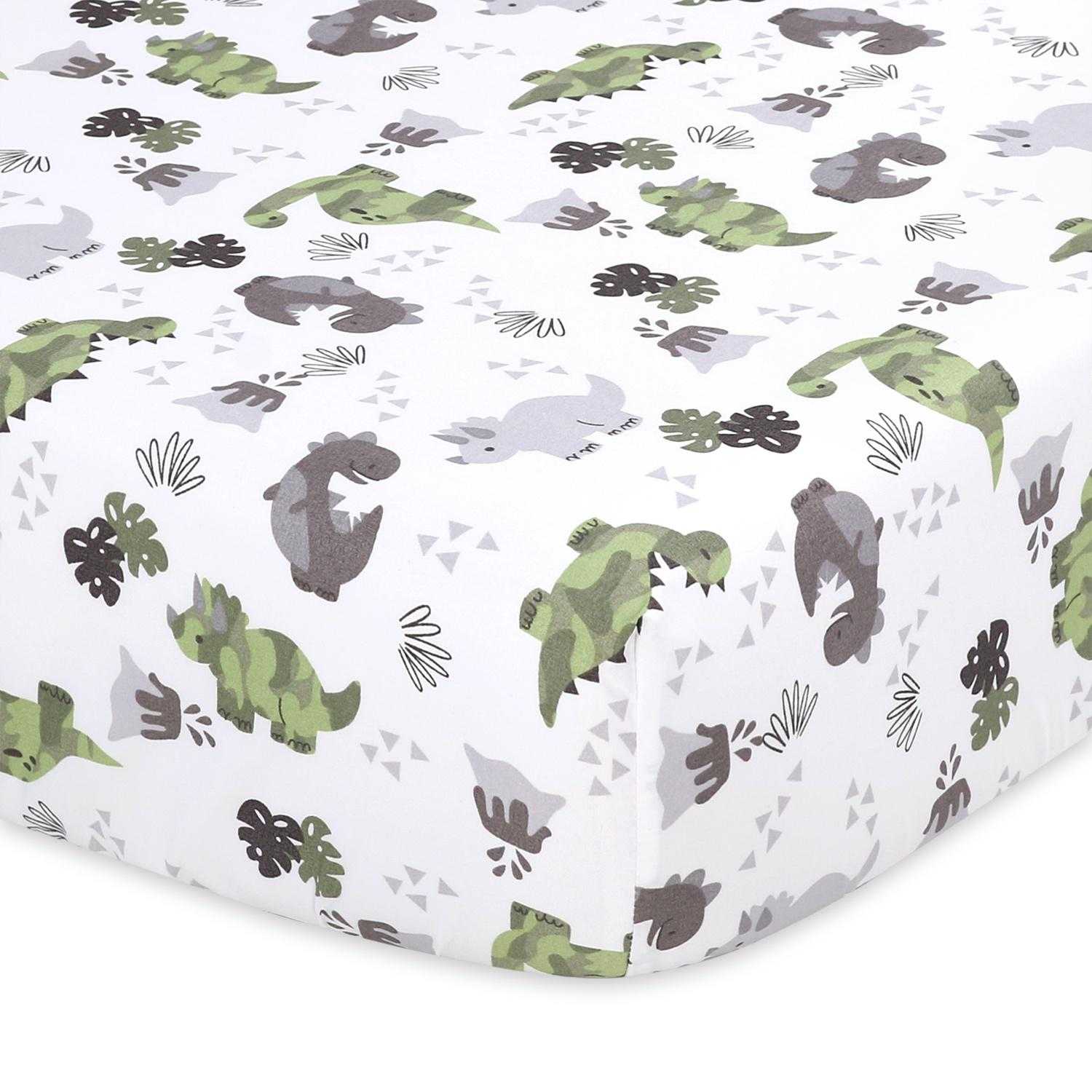Dinosaur 2-Pack Fitted Crib Sheet Set - Image 2
