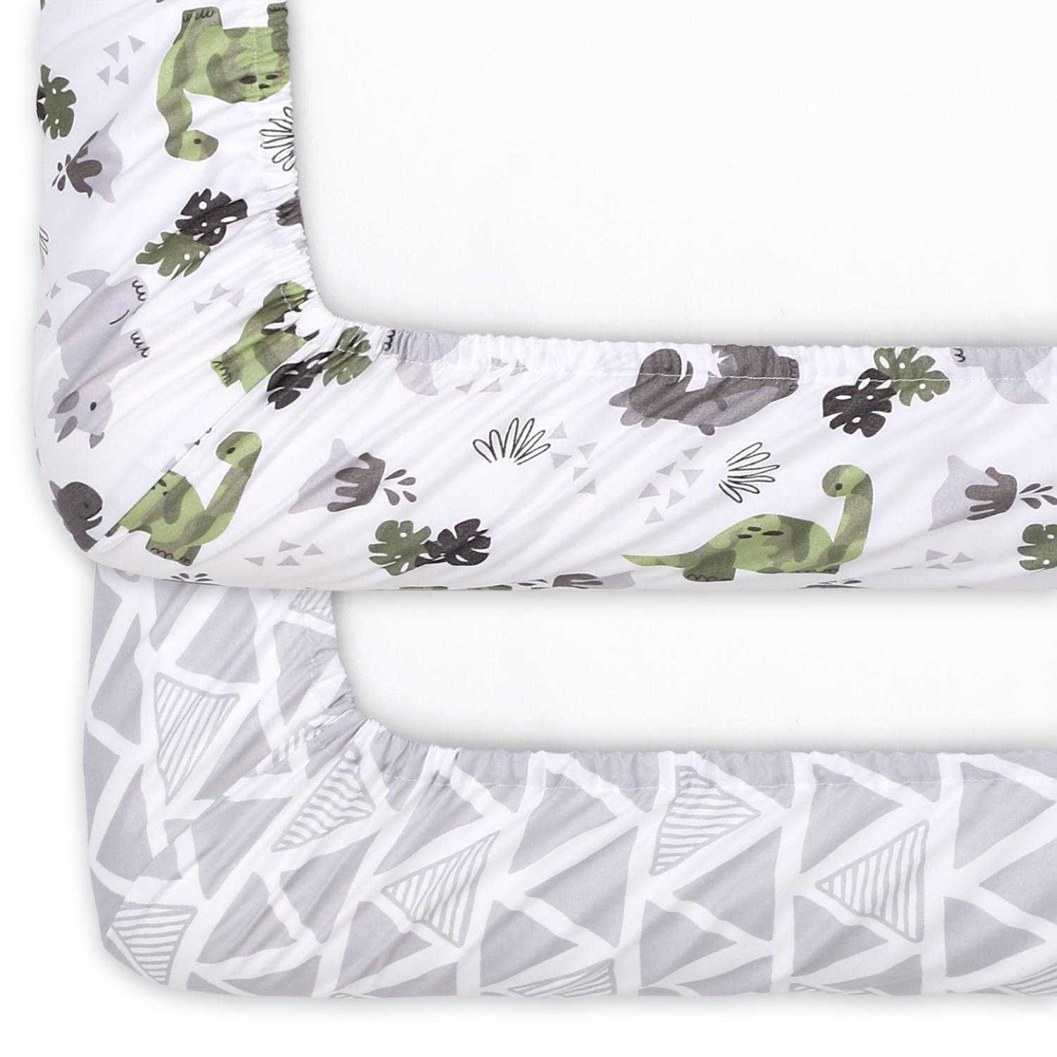 Dinosaur 2-Pack Fitted Crib Sheet Set - Image 6