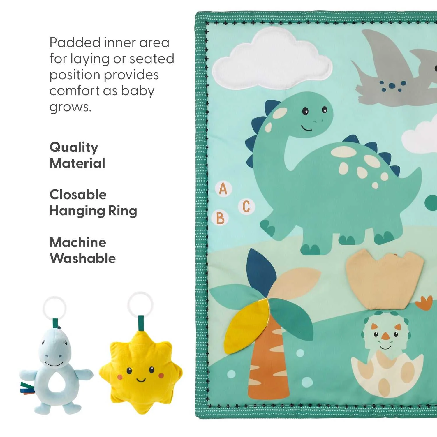 Dino 7-in-1 Baby Activity Gym & Playmat - Image 5