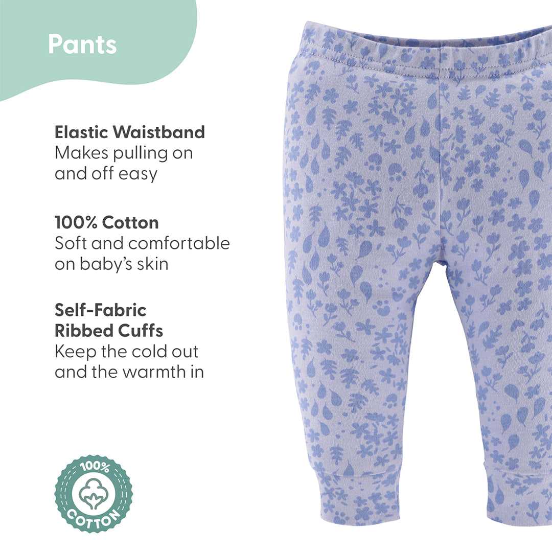 Dino Girl Baby Pants, 5-Pack, Newborn to 24 Months - Image 2