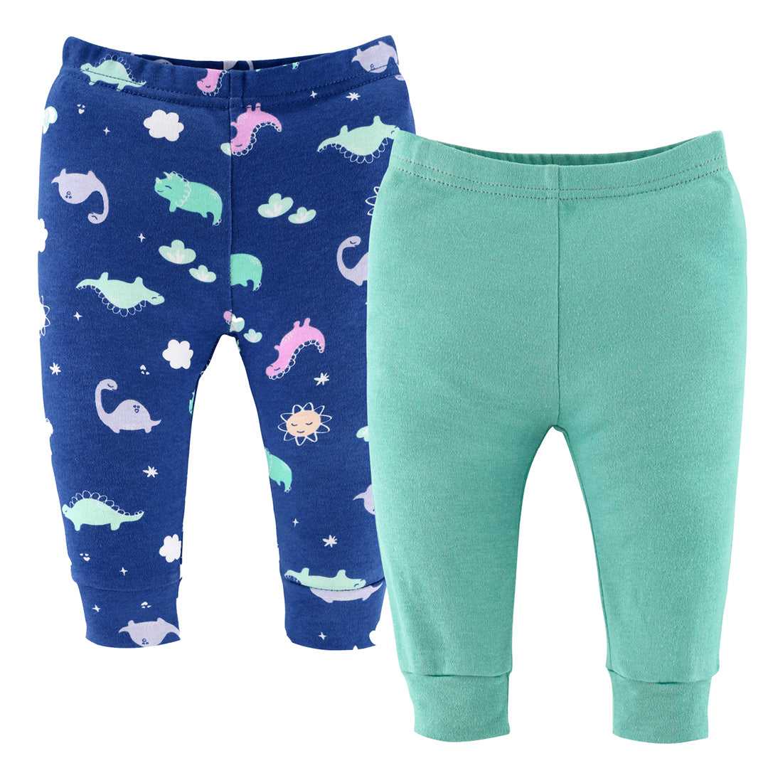 Dino Girl Baby Pants, 5-Pack, Newborn to 24 Months - Image 5