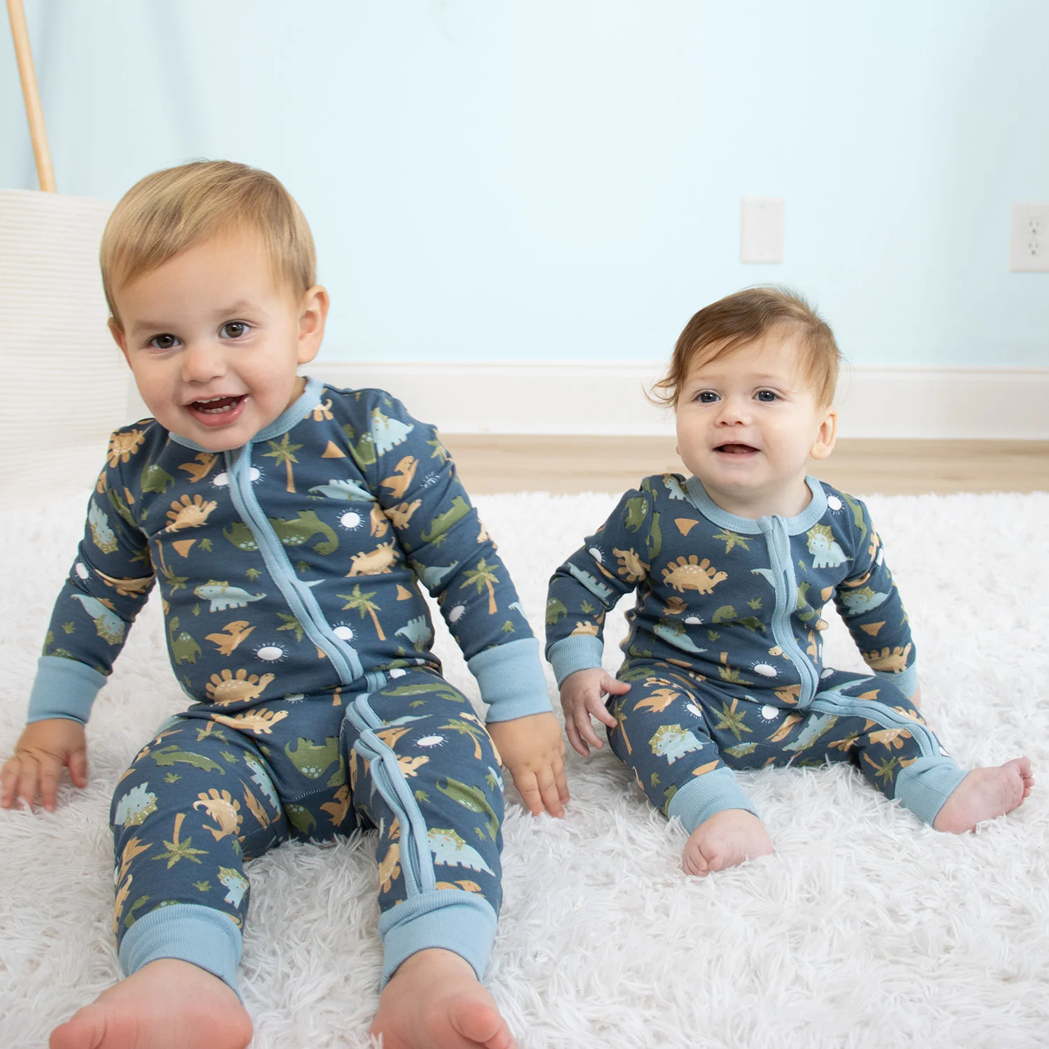 Dino Star Cotton Footless Sleepers for Boys, 2 Pack - Image 5