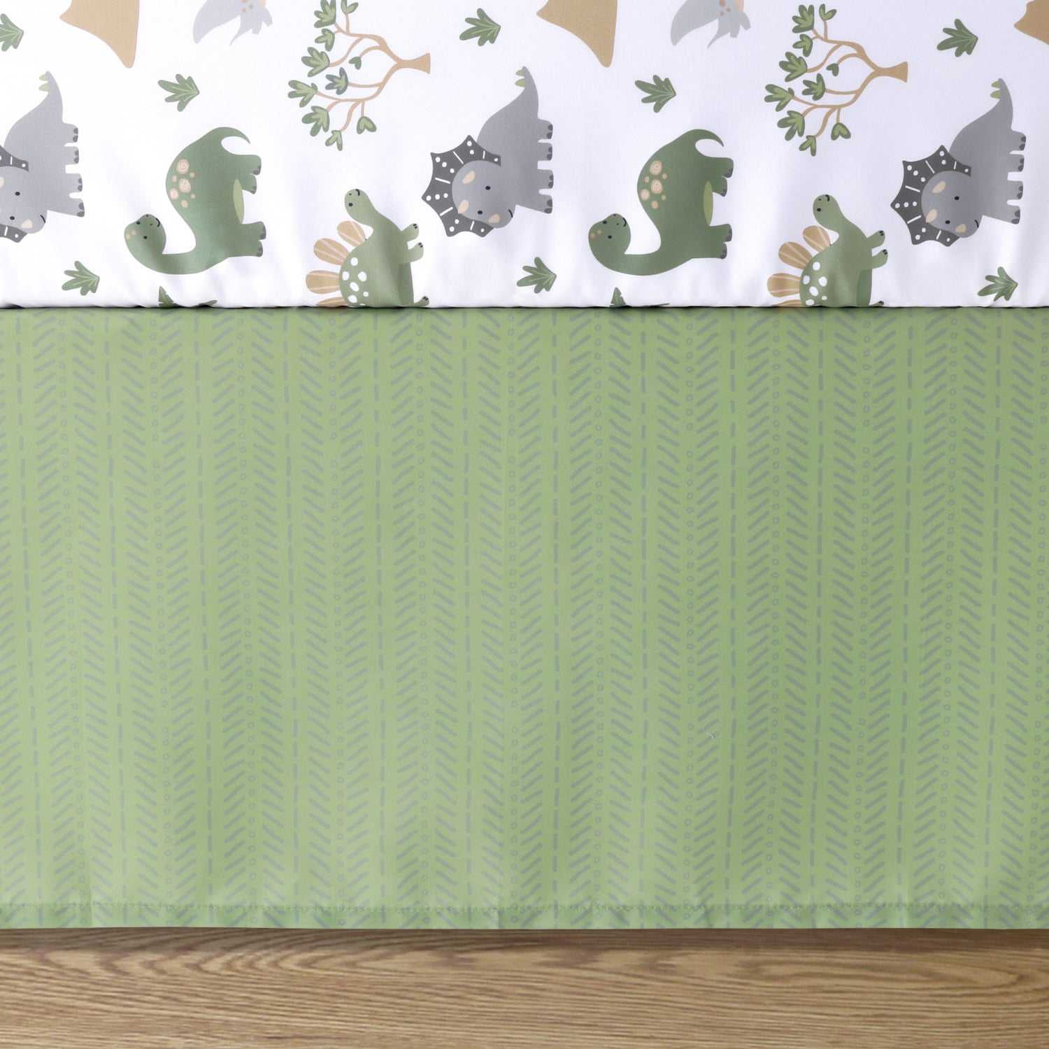 Dinosaur Dreams 3 Piece Baby Crib Bedding Set for Boys - Image 4